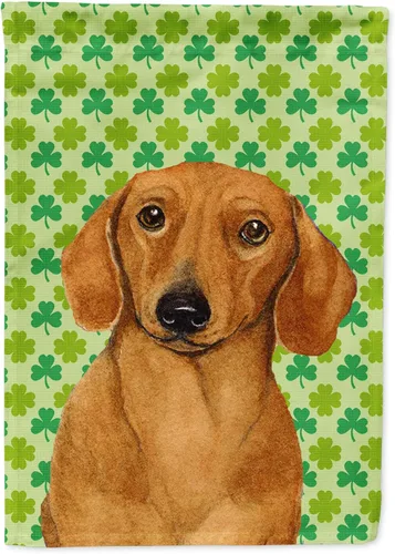 Vista 335 de Caroline's Treasures SS4442GF Affenpinscher Bandera de jardín con retrato de trébol del día de San Patricio para buzón, bandera decorativa