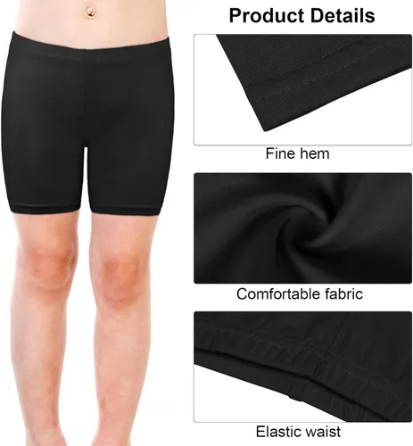 Vista 3 de Resinta 6 Pack Toddler Girls Shorts Bike Dance Shorts