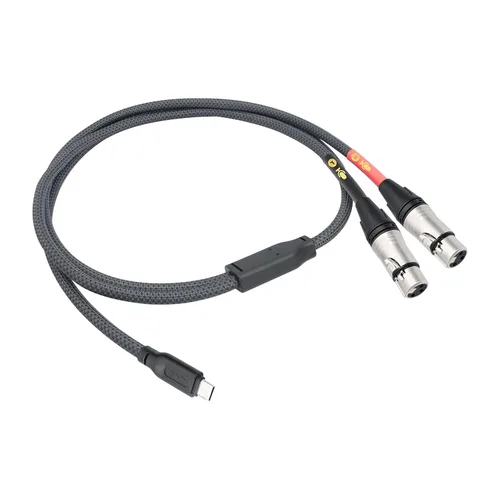 Vista 13 de Cable de micrófono XLR hembra de 3.3 pies a USB C, USB C a XLR para micrófono dinámico iPhone 15, iPad, portátil, tableta