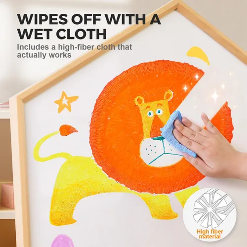 Vista 3 de Jar Melo Tiza sin polvo para niños, juego de 12 piezas de tiza para acera con soporte, lavable y no tóxica, tiza de colores para pizarra, agarre