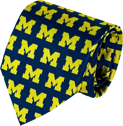 Vista 11 de Corbata oficial de los Michigan Wolverines de la NCAA