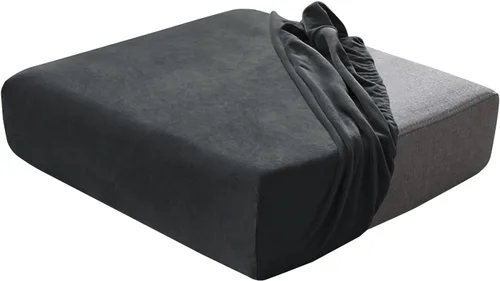 Vista 38 de Juego de fundas de cojín para asiento de sofá, fundas de cojín de terciopelo elástico, repuesto para cojines individuales con tela elástica Aguacate