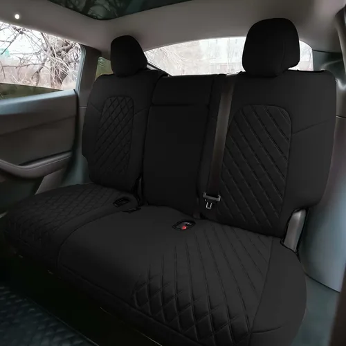 Vista 3 de FH Group Fundas de asiento de automóvil de ajuste personalizado para Tesla Modelo Y Ultraflex 2020-2025, fundas de asiento de neopreno resistentes