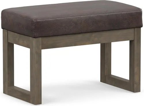 Vista 20 de SIMPLIHOME Milltown - Reposapiés rectangular (26.0 in de ancho) contemporáneo Platino