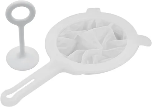 Vista 4 de BESTonZON 2 juegos de colador de malla ultra fina con filtro de malla de barra de prensa para jugo de leche de malla fina colador para uso en cocina