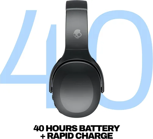 Vista 3 de Skullcandy Crusher Evo - Auriculares inalámbricos Bluetooth con graves multisensoriales, aislamiento de ruido, ajuste sobre la oreja, hasta 40 horas