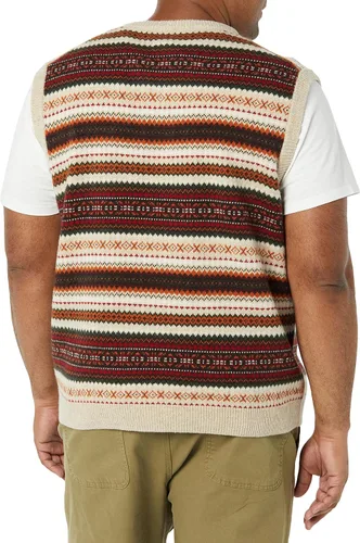 Vista 2 de Goodthreads Chaleco suéter de lana corderos para hombre