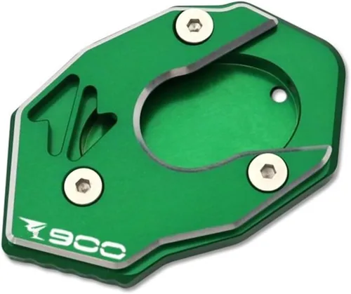 Vista 15 de Moto Kickstand - Extensión de pie lateral para Kawasaki Z900SE Z900 Z650RS Z 900SE 900 650RS Soporte Ampliar Placa de soporte (Color A: Negro)