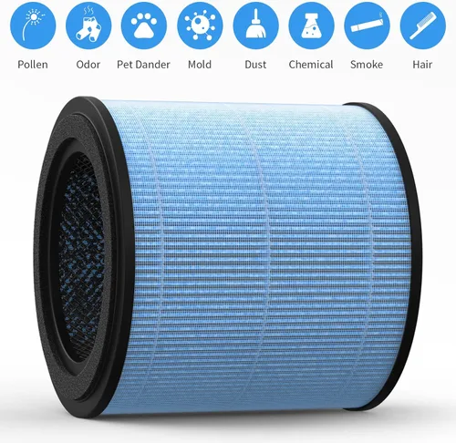 Vista 4 de Paquete de 2 filtros de repuesto AP0601 compatibles con purificador de aire AIRTOK AP0601, parte # AP0601-RF, con tabletas de aromaterapia