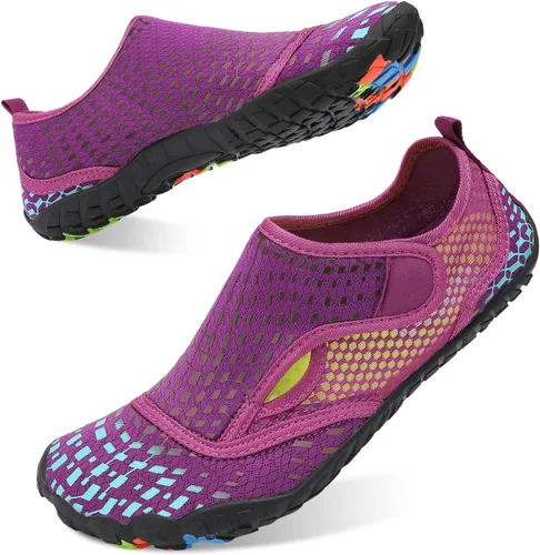 Vista 3 de Scurtain Unisex Mens Womens Athletic Hiking Water Shoes Quick Dry Barefoot Aqua Shoes Swim Shoes Beach Shoes with Drainage