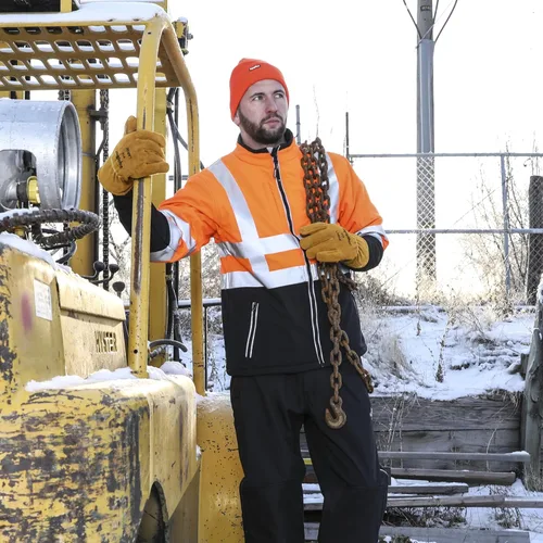 Vista 4 de RefrigiWear Guante de trabajo de cuero de vaca con doble aislamiento, clasificación de comodidad de -30 °F