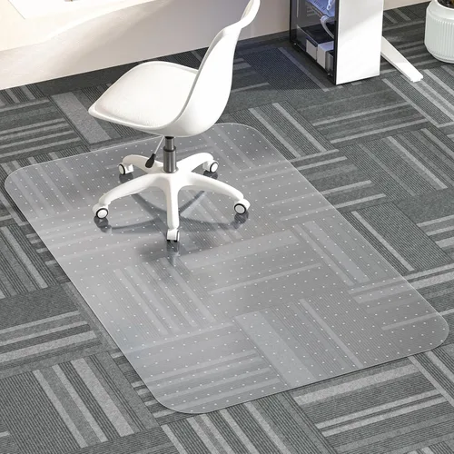 Vista 9 de 36" X 48" X 0.09" Office Chair Mat for Carpet - 2PCS Transparente