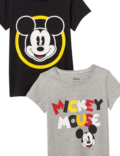 Vista 2 de Tienda Essentials Disney Marvel Star Wars Frozen Camisetas de manga corta para niñas y niños pequeños paquete de 2