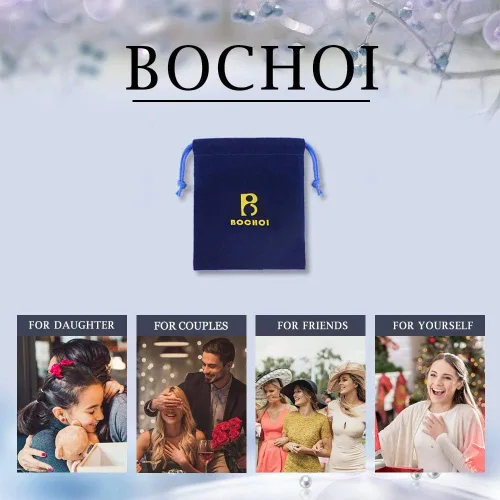 Vista 7 de BOCHOI Pinky Promise - Pulseras a juego para parejas, mejor amiga, mejor amiga, amistad, madre, hija, niña, él, novia, novio