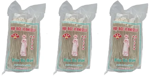 Vista 3 de CAF Fideos de arroz de fideos premium, fideos de arroz, tono Bun Bo, palitos de arroz de 14 onzas (paquete de 1 de 14 onzas)