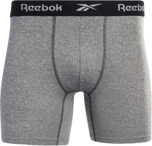 Vista 4 de Reebok Calzoncillos bóxer deportivos de rendimiento suave para hombre paquete de 3