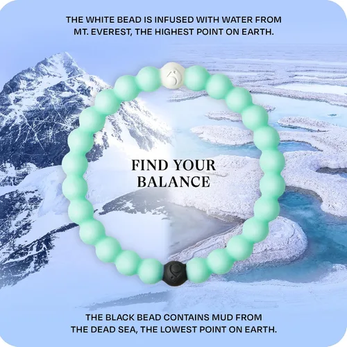 Vista 3 de Lokai Silicone Beaded Bracelet for Animal Rescue Cause - Silicone Jewelry Fashion Bracelet Slides-On for Comfortable Fit for Men, Women & Kids