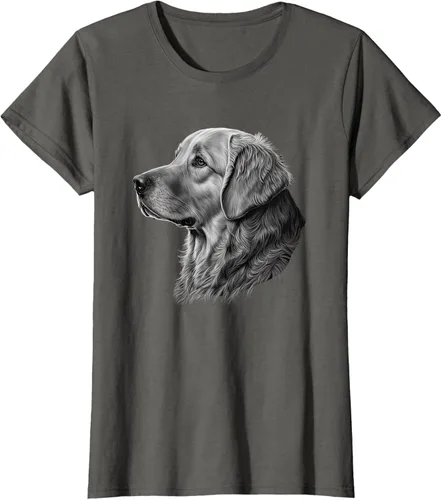 Vista 8 de Camiseta divertida Golden Retriever, Negro