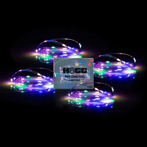 Vista 2 de Hogg Serie DIY – Luces de vaso – Guirnalda de luces de hadas de 6 pies, multicolor, paquete de 4
