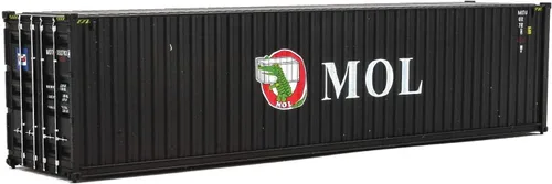 Vista 8 de Walthers SceneMaster Contenedor de lado corrugado Hi-Cube de 40' - American President Lines (Eagle Logo) 949-8251 Modelo de ferrocarril a escala HO