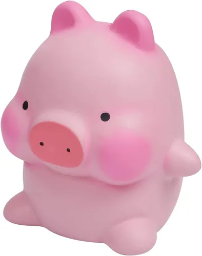 Vista 4 de Anboor Esponjosos tamaño jumbo de cerdo de Kawaii, de crecimiento lento, perfumado, de animal grande, alivio del estrés, Juguetes para niños