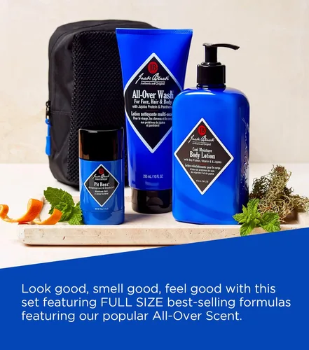 Vista 5 de Jack Black Body Collection Set for Men - Mens Body Wash, Pit Boss Men's Deodorant, Body Lotion, Grooming Kit