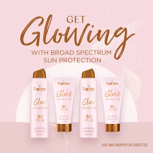 Vista 7 de Coppertone Glow - Espray de protección solar FPS 30 con brillo, protector solar en aerosol resistente al agua, pantalla solar de amplio espectro FPS