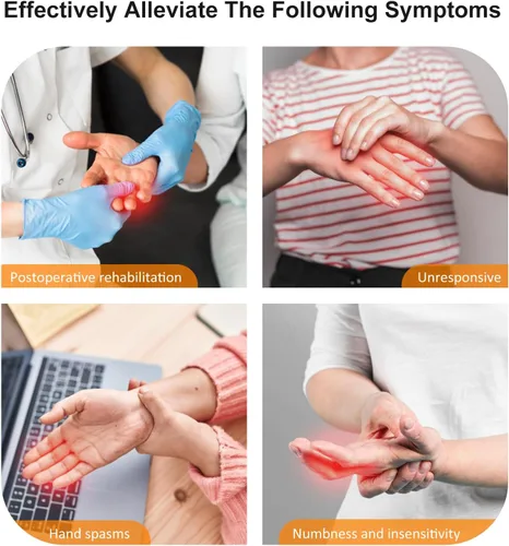 Vista 3 de Guantes robóticos de rehabilitación para recuperación de accidentes cerebrovasculares y hemiplejia, dispositivo recargable de recuperación de mano