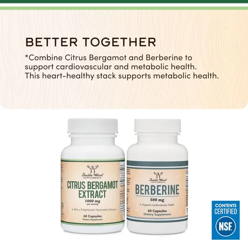 Vista 6 de Suplemento de Bergamota Cítrico, 1000mg, 60 Cápsulas - Apoya niveles saludables de colesterol y triglicéridos - Dosis de 1,000mg