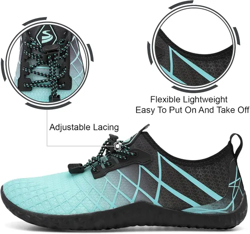 Vista 3 de Spesoul Zapatos deportivos acuáticos para hombre y mujer, secado rápido, para exteriores, para playa, natación, piscina, surf, buceo, yoga