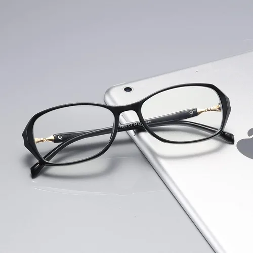 Vista 8 de B&Q 4 pares de lentes de lectura para mujer, marco ovalado, bloqueo de luz azul, estilo clásico