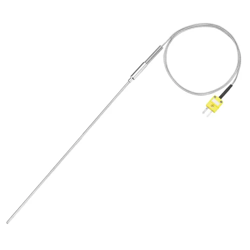 Vista 27 de MECCANIXITY Sonda de sensor de temperatura tipo K con termopar y enchufe, sonda de temperatura del medidor -50 a 1100°C (-58 a 2012°F), acero