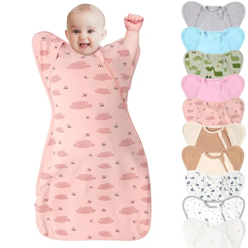 Vista 8 de Saco de dormir para bebé de algodón orgánico swaddles 3-6 meses recién Lucky Star