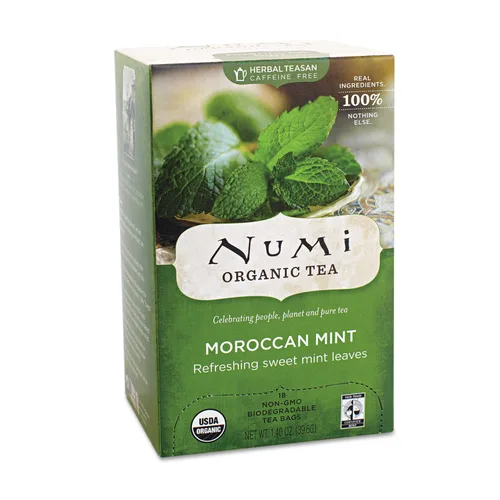 Vista 6 de Numi Té de manzanilla y limón orgánico Té de hierbas con manzanilla egipcia y mirto de limón