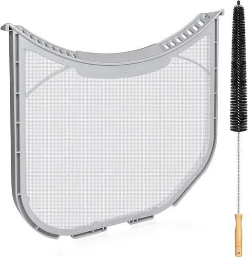 Vista 10 de ADQ566564 - Filtro de pelusa de repuesto para secadoras LG y Kenmore, filtro ADQ566564 (parte inferior con muescas), trampa de pantalla de pelusa