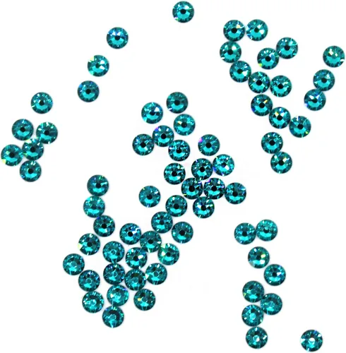 Vista 3 de Preciosa Viva Rhinestones Sin Hotfix Flatback - Circón azul - SS12 (0.118 in) - Elige tu cantidad (72)
