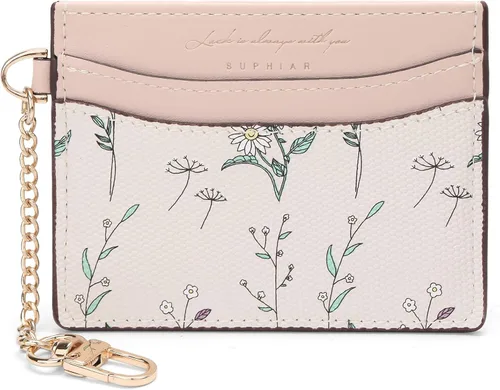 Vista 19 de SENDEFN Cartera delgada de piel con bloqueo RFID para tarjetas de crédito con bolsillo con cremallera