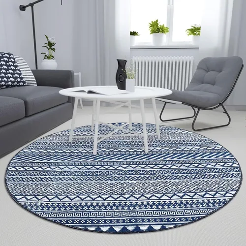 Vista 18 de COZYLOOM Tapete geométrico bohemio de 2 x 4 pulgadas, lavable a máquina, vintage, de felpilla marroquí, para interiores, antideslizante, cocina