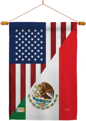 Vista 13 de Juego de banderas de la amistad de Estados Unidos y México, juego de banderas regionales de Estados Unidos, alianza mundial, país, área particular