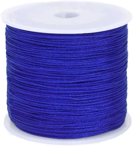 Vista 15 de Cordón de nailon de 0.020 in, hilo de ajuste para nudos chinos, collares, joyería, macramé, cuentas, pulseras de 150 yardas (negro)