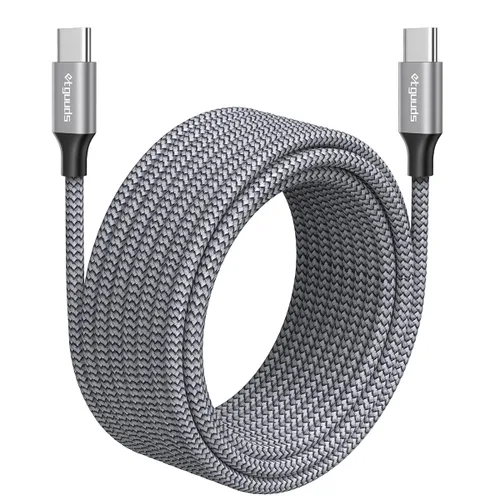 Vista 10 de etguuds - Cable largo USB C a USB C de 10 pies, 60 W, cable de carga rápida tipo C a C Para iPhone 17 16 15 Pro Max Plus Air, Samsung S26 S25 S24