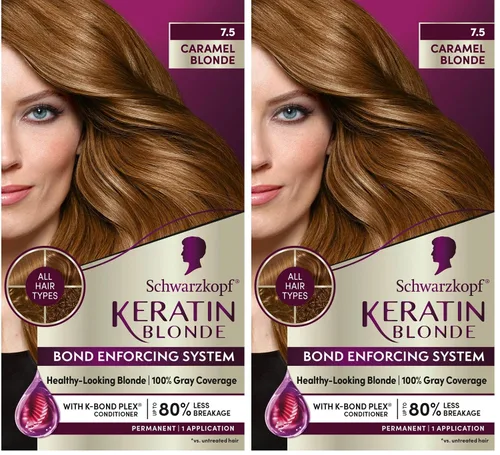 Vista 33 de Schwarzkopf Keratin - Tinte para el cabello rubio, 7.0 rubio ceniza oscuro, coloración permanente de calidad profesional, sistema de refuerzo