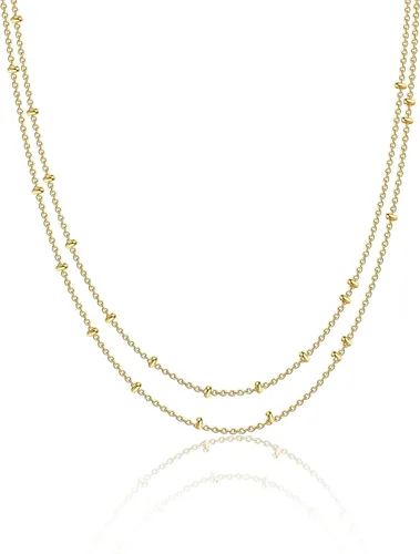 Vista 26 de Collares en capas para mujer, chapados en plata, delicada cuerda torcida de serpiente, delicado collar en capas, gargantilla de diferentes