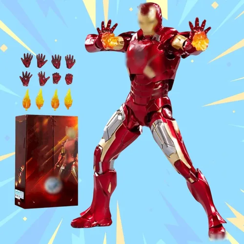 Vista 7 de LonullyMege MK1Ironman Figura de Acción - 7 Pulgadas Deluxe Painting Colección Exquisita Modelo Mark