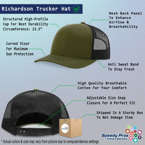 Vista 2 de Richardson Trucker Hat Abaco Island Boa Reptiles Polyester Baseball Cap
