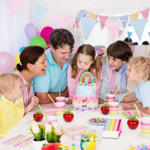 Vista 4 de Paquete de 20 recipientes de manzana, Navidad, boda, fiesta, juguete, relleno de plástico, manzanas, árbol de Navidad, decoraciones de Navidad