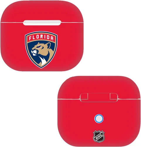 Vista 9 de Head Case Designs Calcomanía de vinilo con licencia oficial de la NHL Half Distressed Florida Panthers compatible con Apple AirPods 3 de 3ª