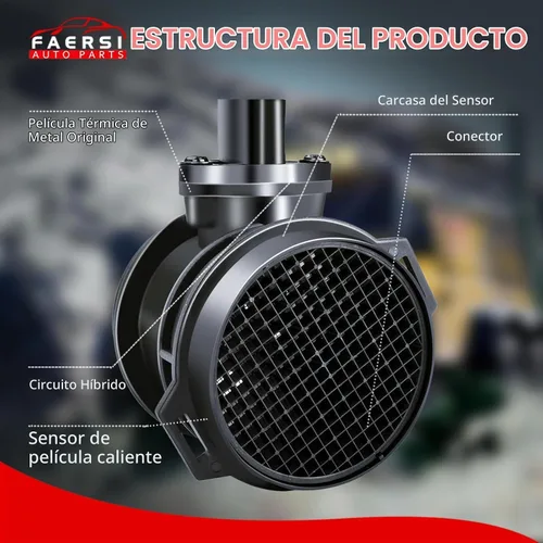Vista 4 de FAERSI Sensor de flujo de aire masivo 0280217515 Reemplazo para Mercedes C240 /C280/C320/E320/CLK320, 1998-2000 C280 2.8L, 2004-2005 C320 3.2L
