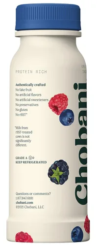 Vista 3 de Chobani® Bebida de yogur griego bajo en grasa de bayas mixtas 7 onzas líquidas