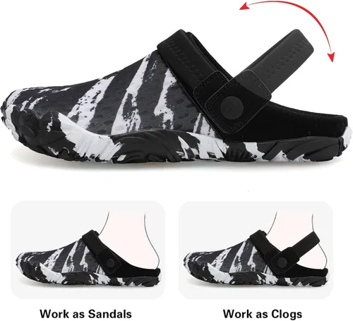 Vista 3 de Besroad Sandalias de senderismo al aire libre, zapatos de agua deportivos, zapatillas de deporte de moda, zuecos clásicos para mujeres y hombres